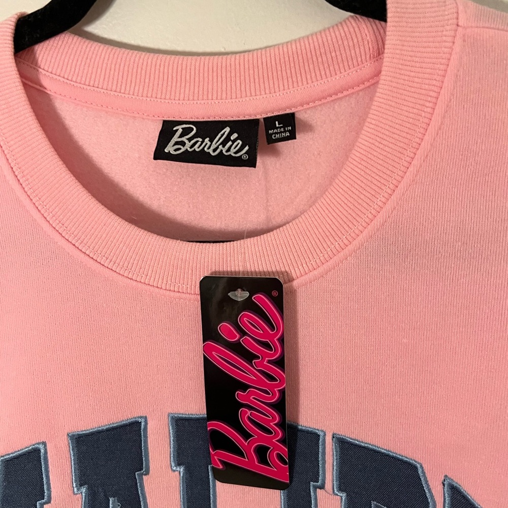 NWT Barbie Malibu Pink Crewneck - Picture 3 of 5